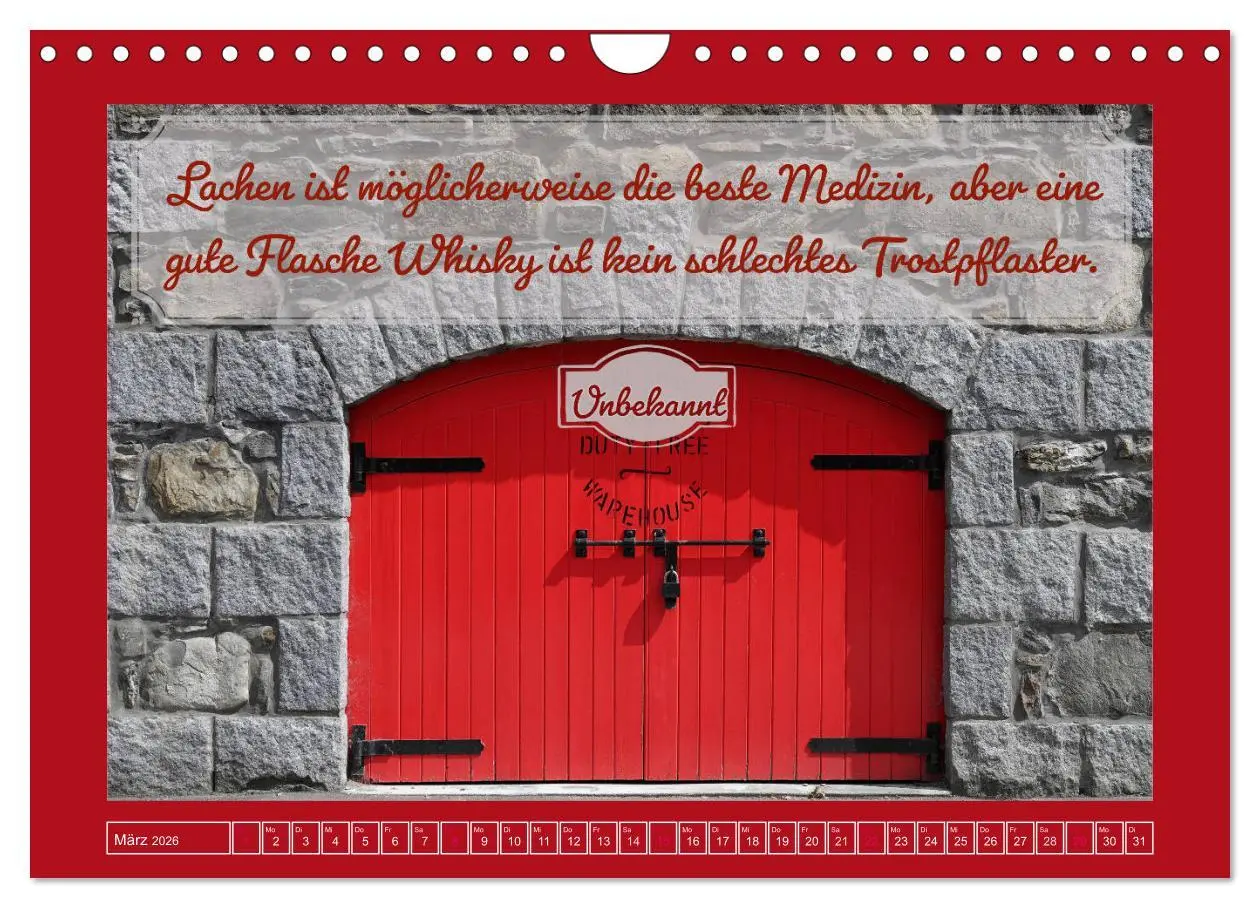 Bild: 9783457705490 | Whisky-Weisheiten (Wandkalender 2026 DIN A4 quer), CALVENDO...