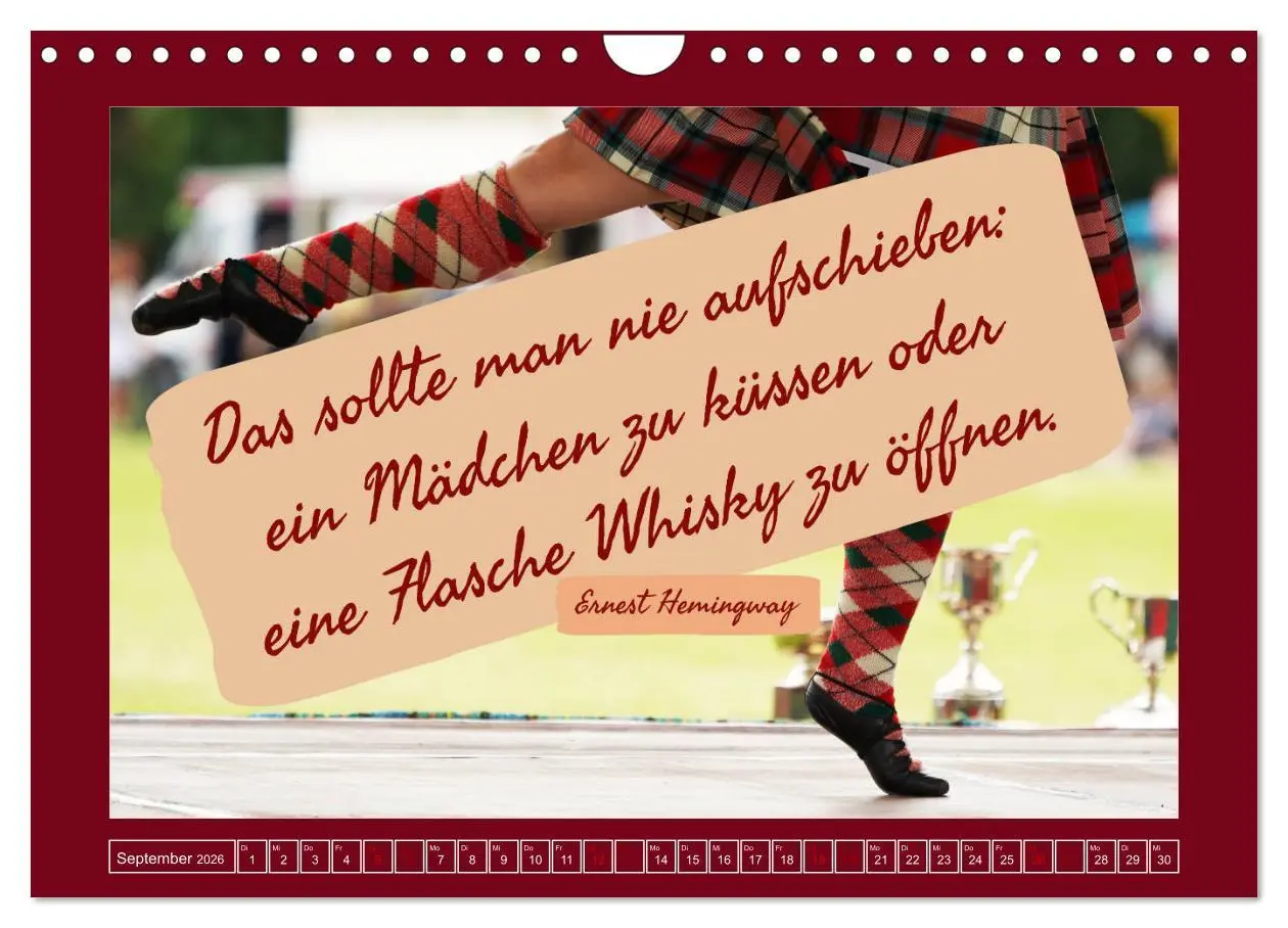 Bild: 9783457705490 | Whisky-Weisheiten (Wandkalender 2026 DIN A4 quer), CALVENDO...