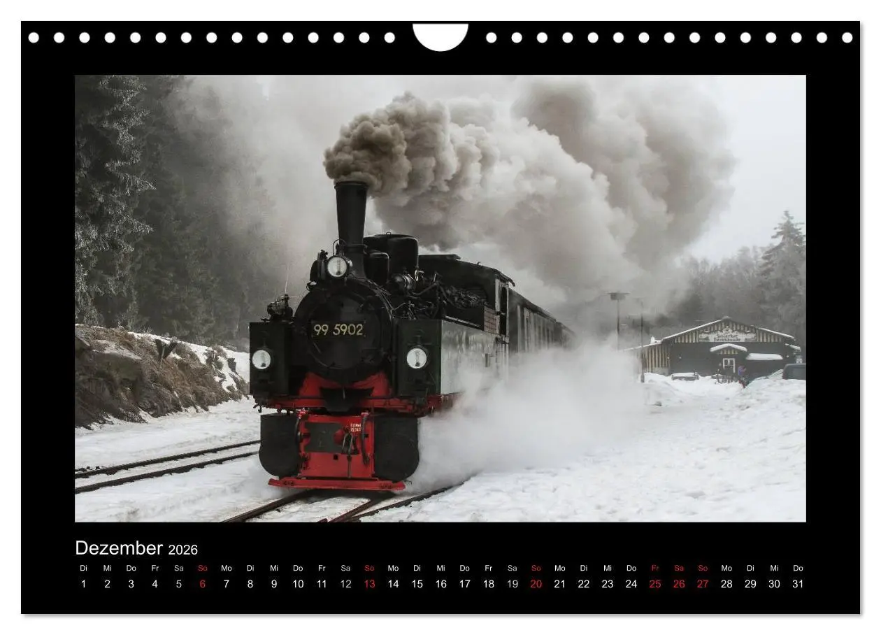 Bild: 9783516105490 | Dampferlebnis im Harz (Wandkalender 2026 DIN A4 quer), CALVENDO...