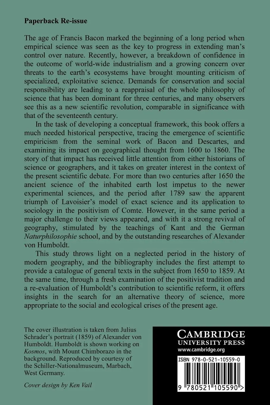 Rückseite: 9780521105590 | Empiricism and Geographical Thought | Margarita Bowen | Taschenbuch