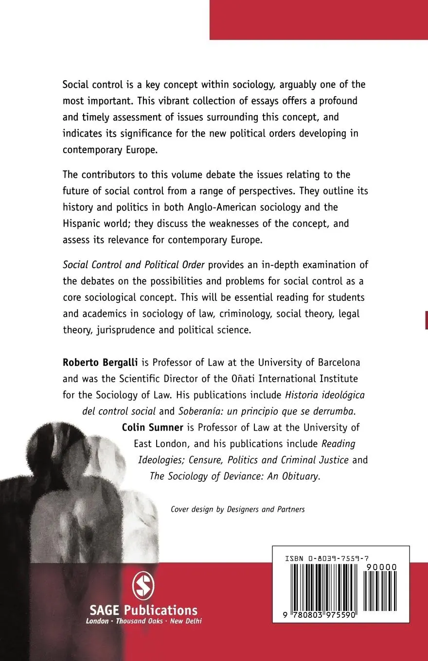 Rückseite: 9780803975590 | Social Control and Political Order | Roberto Bergalli (u. a.) | Buch