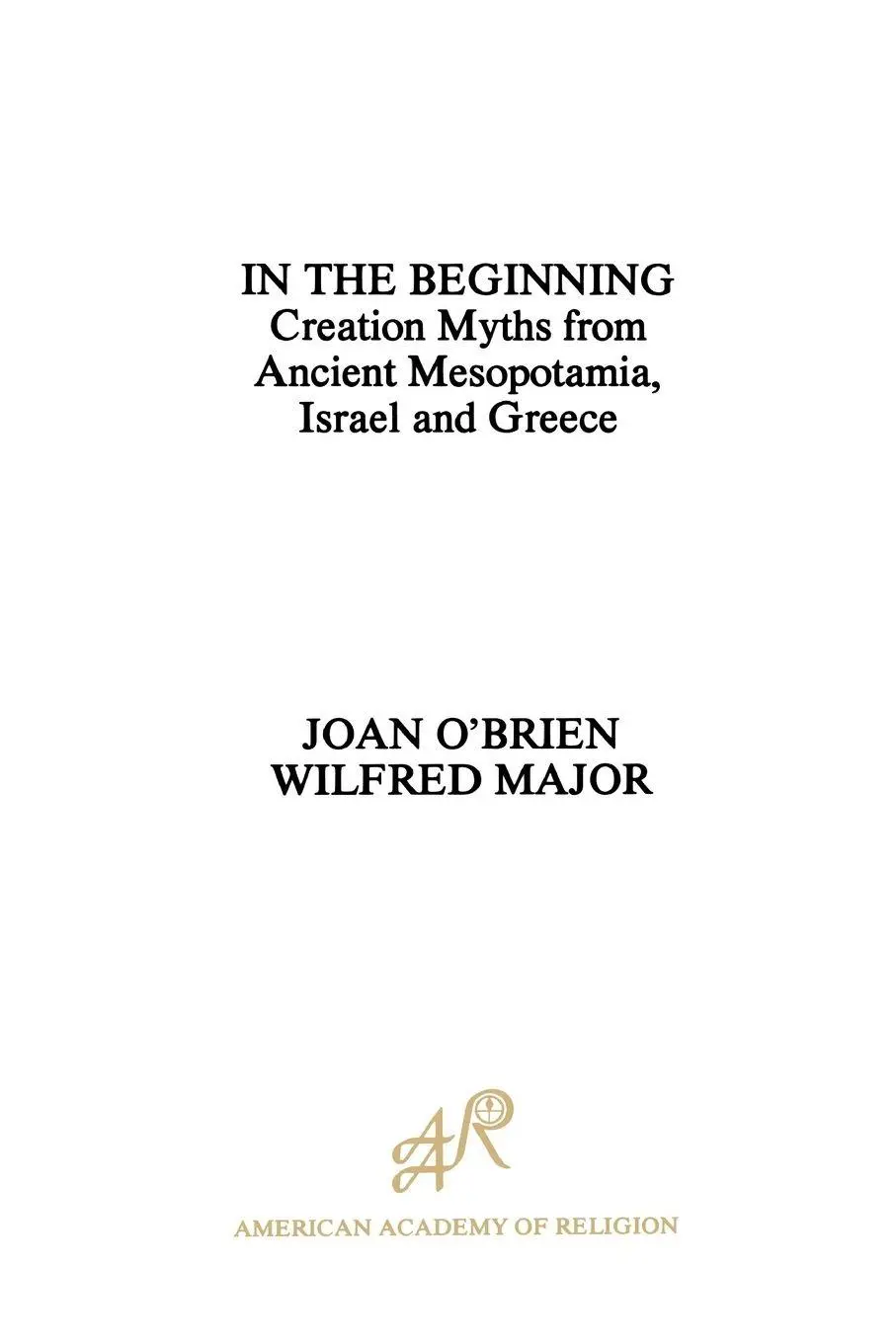 Cover: 9780891305590 | In the Beginning | Joan O'Brien (u. a.) | Taschenbuch | Englisch