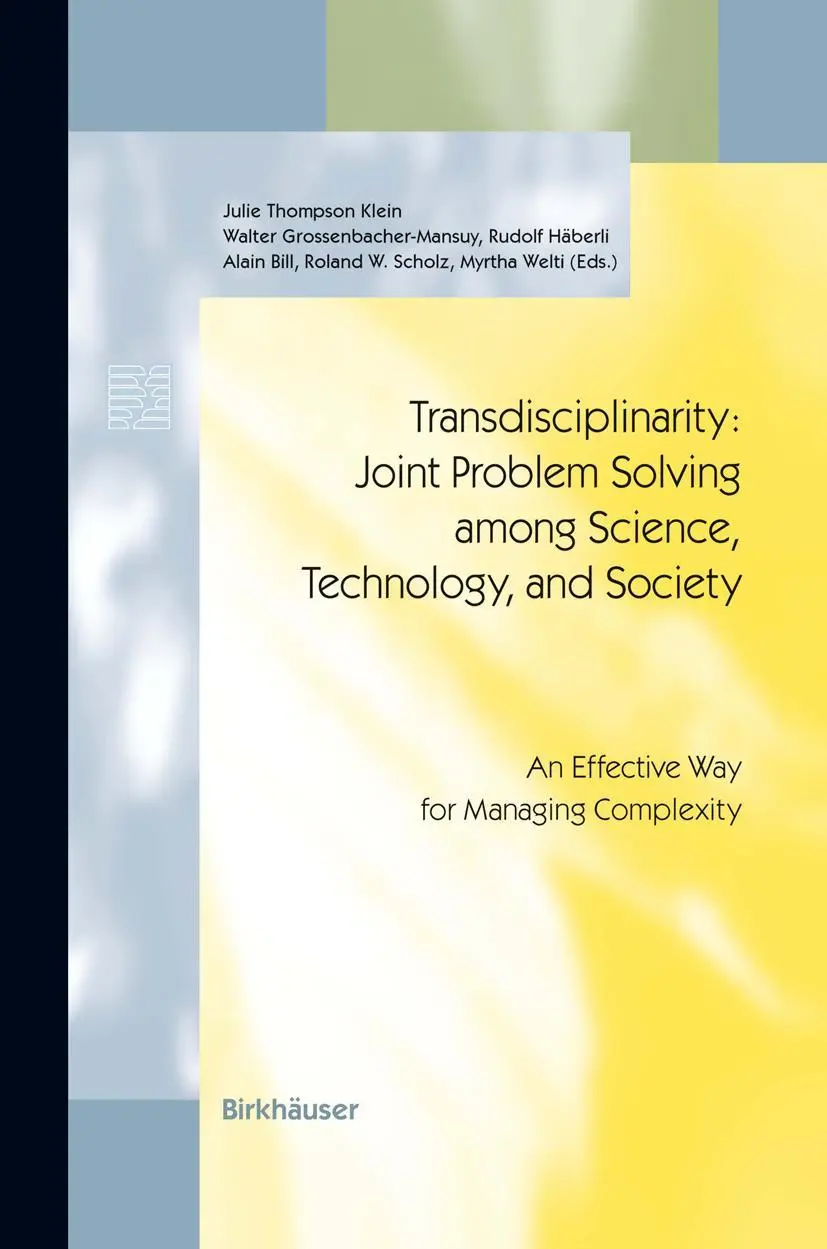 Cover: 9783034895590 | Transdisciplinarity: Joint Problem Solving among Science,...