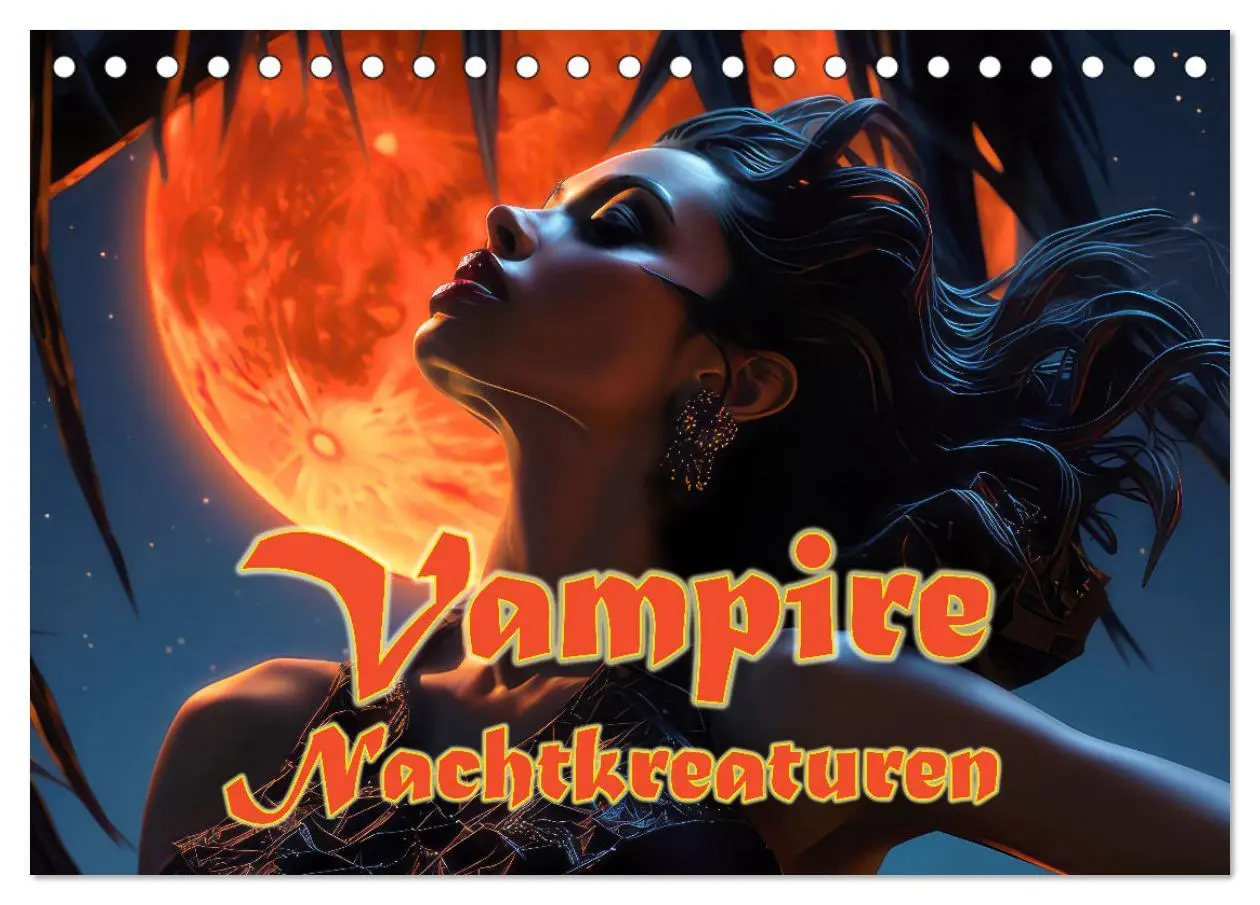 Cover: 9783457485590 | Vampire Nachtkreaturen (Tischkalender 2026 DIN A5 quer), CALVENDO...