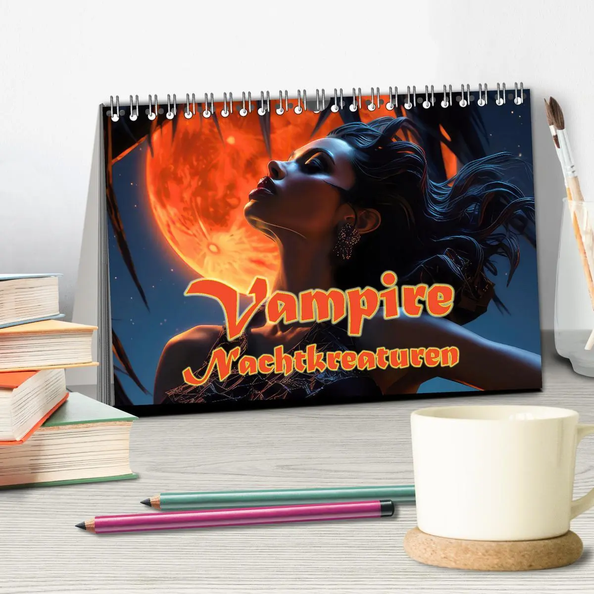 Bild: 9783457485590 | Vampire Nachtkreaturen (Tischkalender 2026 DIN A5 quer), CALVENDO...