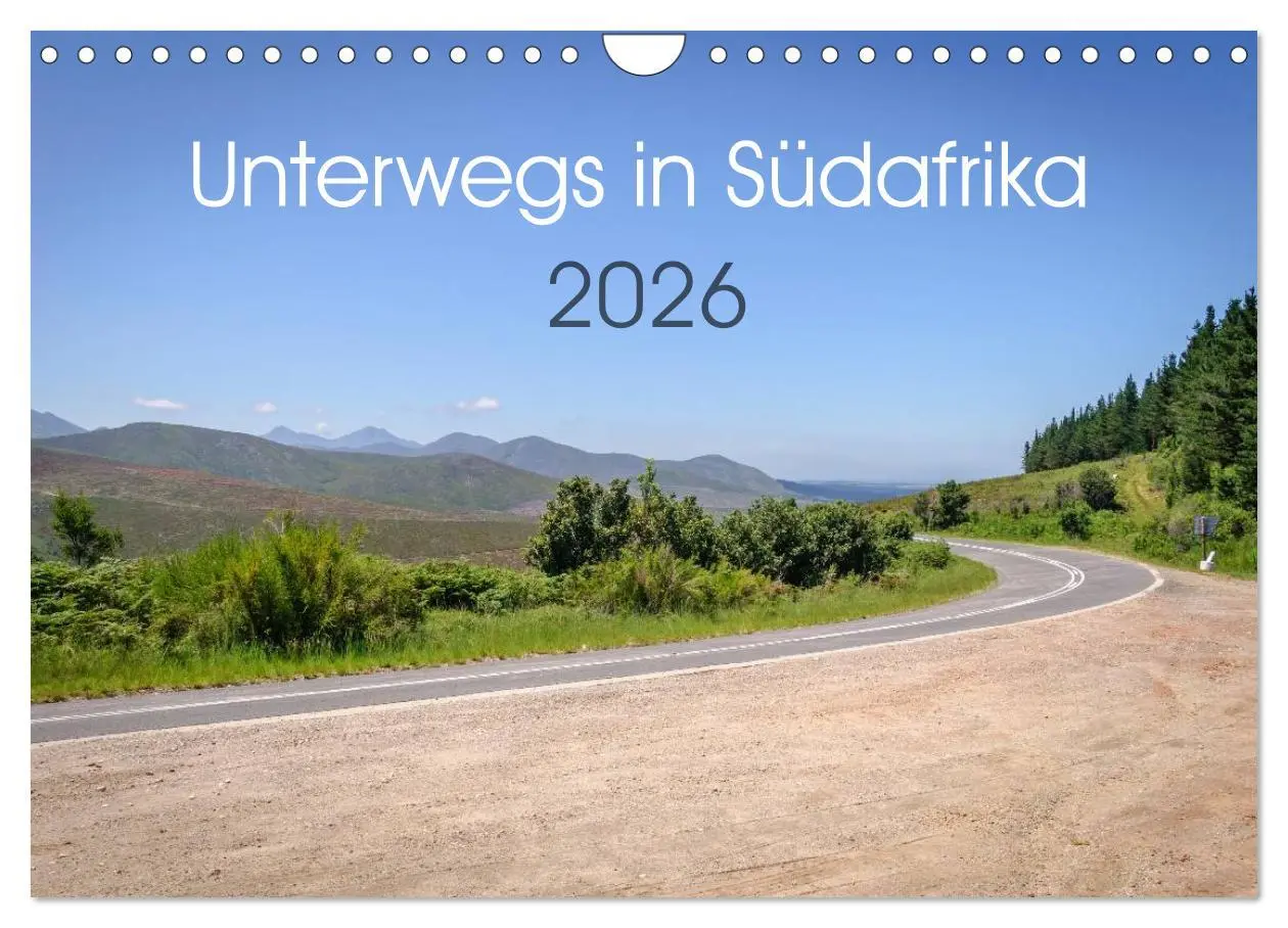 Cover: 9783516025590 | Unterwegs in Südafrika 2026 (Wandkalender 2026 DIN A4 quer),...