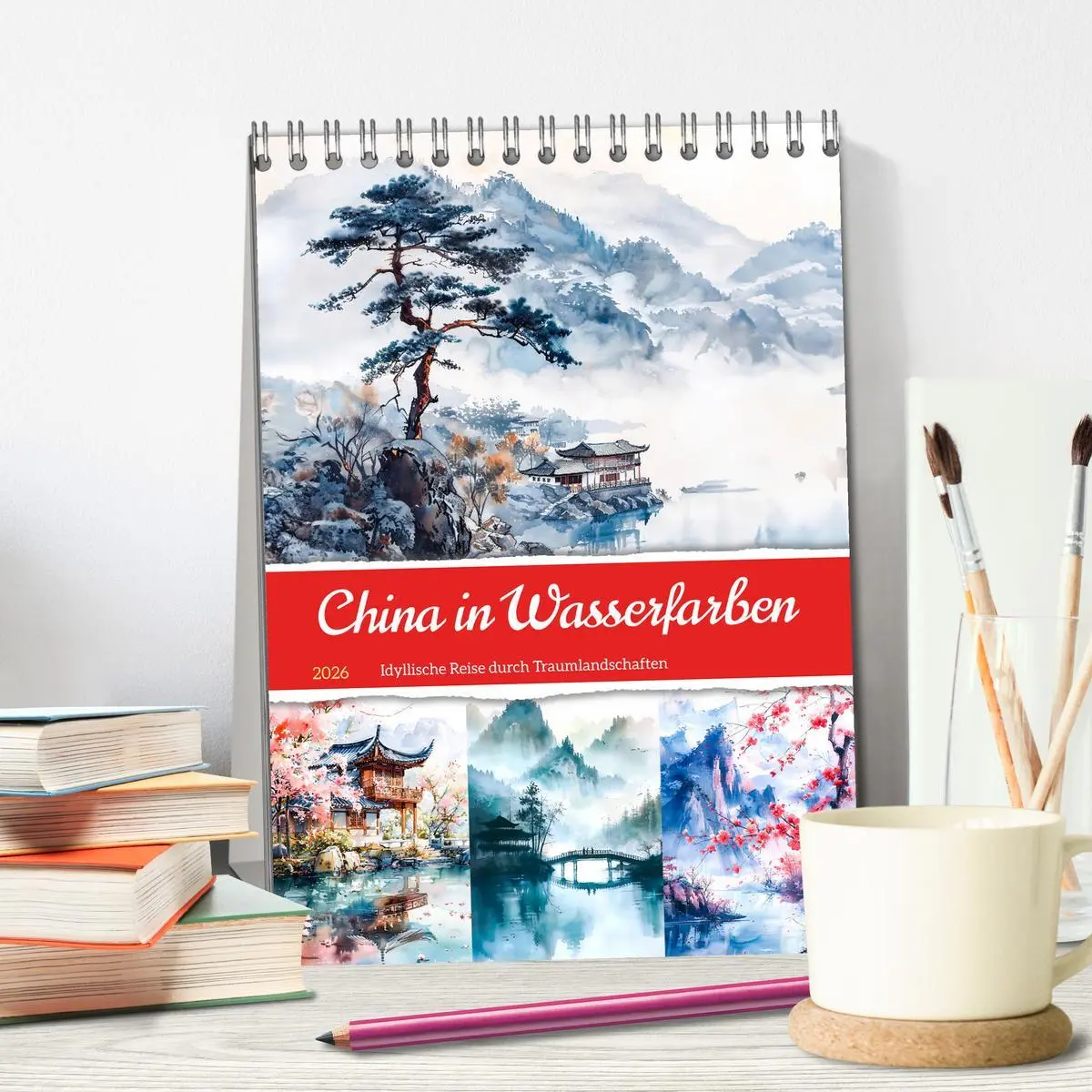 Bild: 9783516265590 | China in Wasserfarben - Idyllische Reise durch Traumlandschaften...