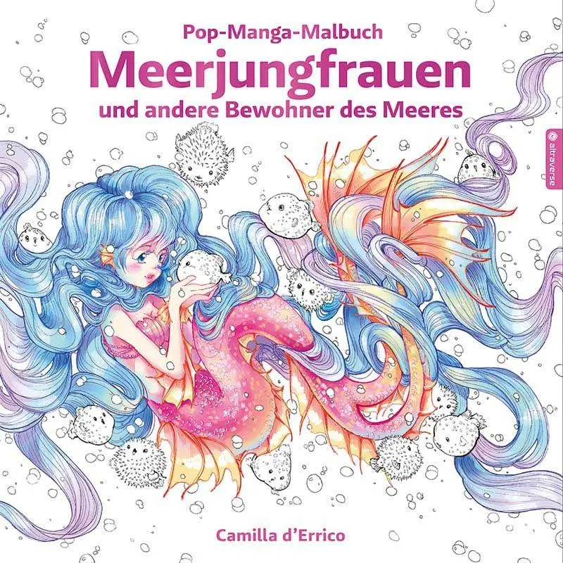 Cover: 9783753945590 | Pop-Manga-Malbuch: Meerjungfrauen und andere Bewohner des Meeres