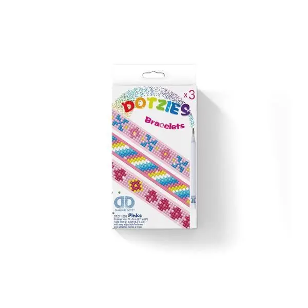 Cover: 4897073245690 | Dotzies by Diamond Dotz Armbänder Retro Pink | Kit (Bastelset) | 2024
