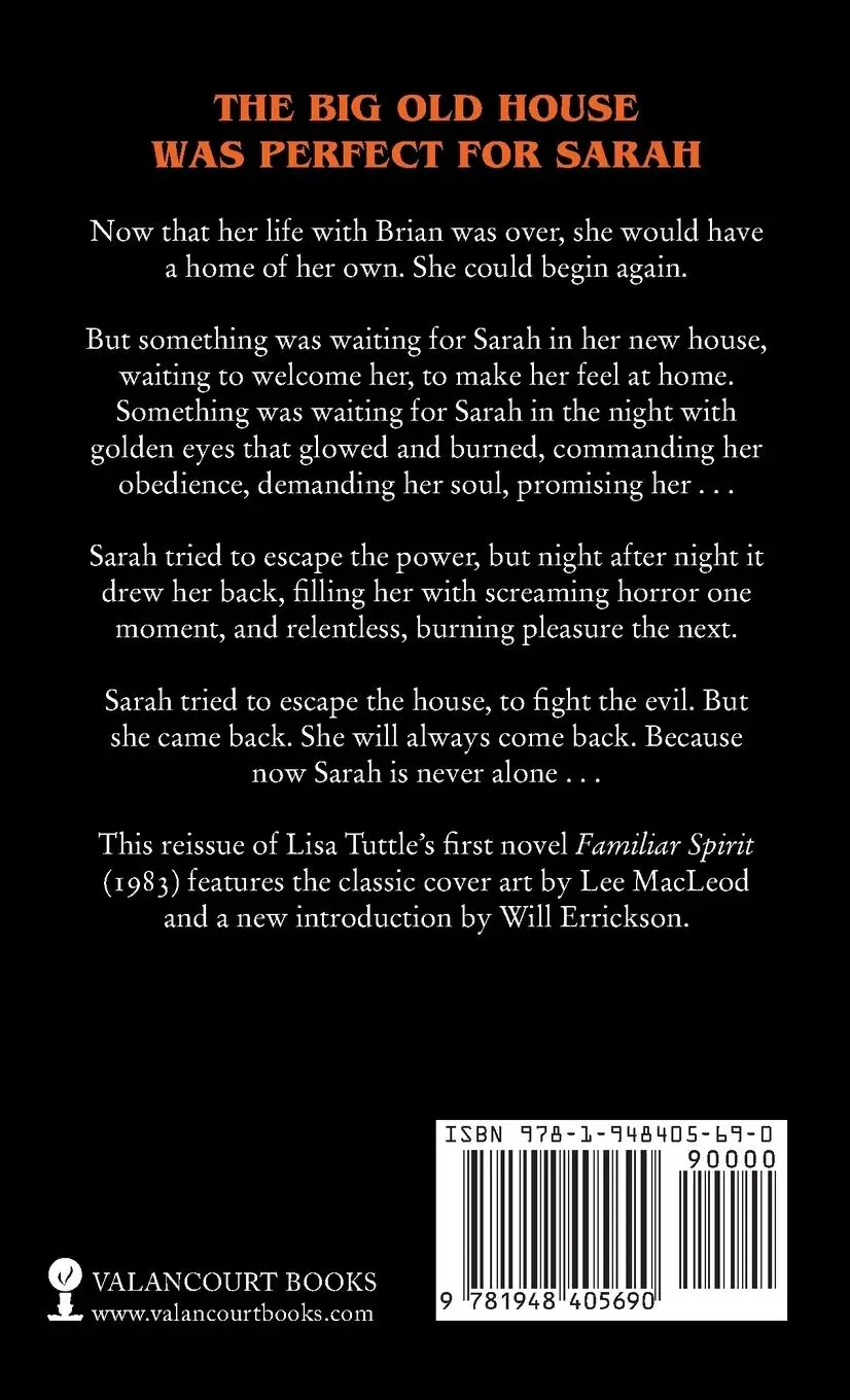 Rückseite: 9781948405690 | Familiar Spirit (Paperbacks from Hell) | Lisa Tuttle | Taschenbuch