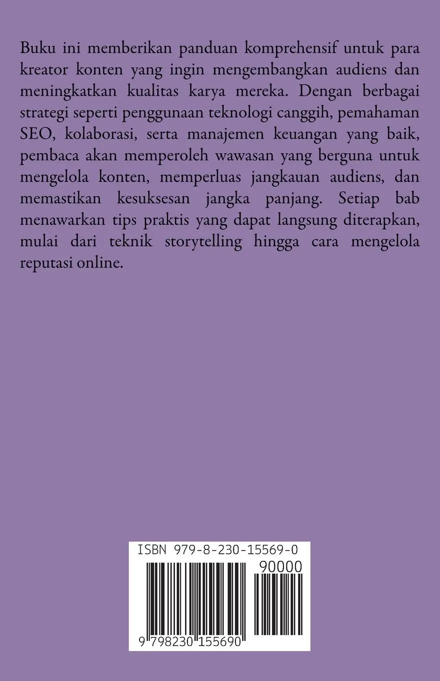 Rückseite: 9798230155690 | Membangun Dan Mengembangkan Konten Digital | Dayat Suryana | Buch