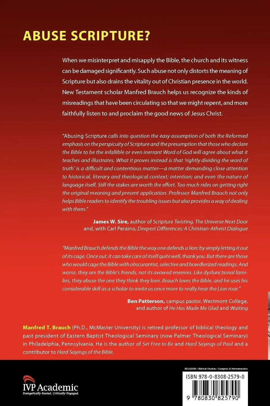 Rückseite: 9780830825790 | Abusing Scripture | The Consequences of Misreading the Bible | Brauch