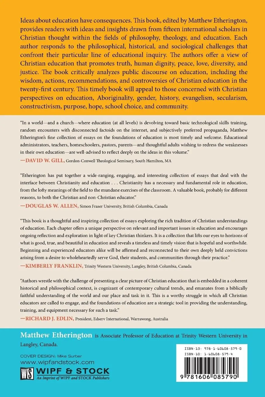 Rückseite: 9781606085790 | Foundations of Education | Matthew Etherington | Taschenbuch | 2014