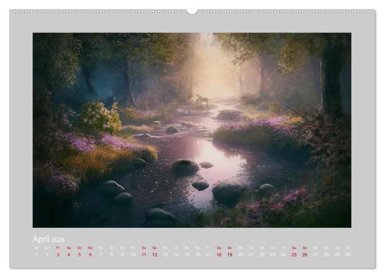 Bild: 9783457535790 | Wald der Märchen (Wandkalender 2026 DIN A2 quer), CALVENDO...