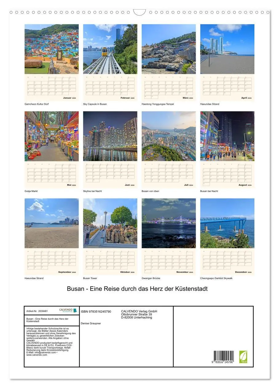 Bild: 9783516245790 | Busan - Eine Reise durch das Herz der Küstenstadt (Wandkalender...