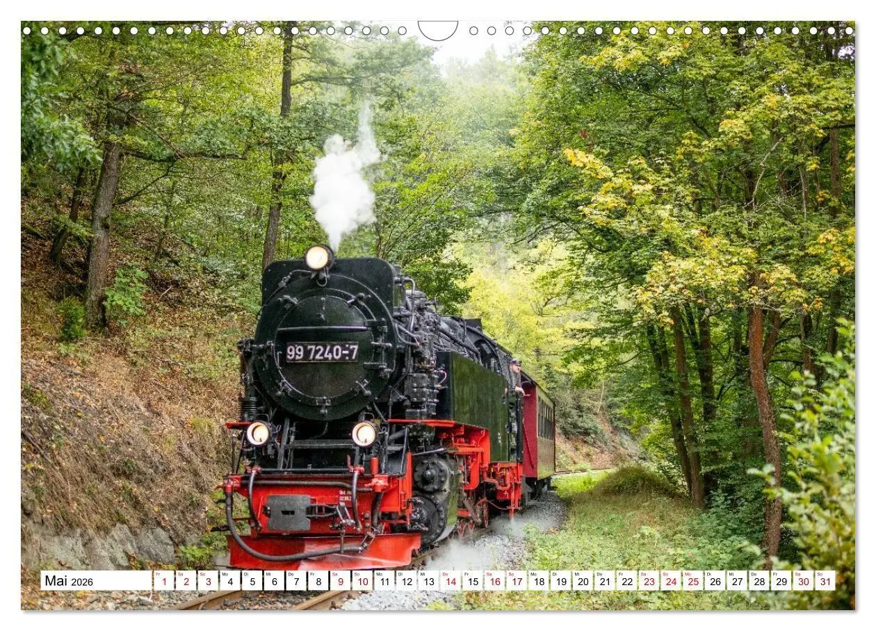 Bild: 9783516625790 | Selketalbahn im Harz (Wandkalender 2026 DIN A3 quer), CALVENDO...