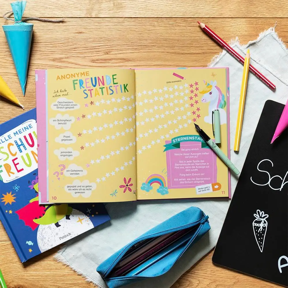 Bild: 4260308345890 | Alle meine Schulfreunde - Einhörner | Pattloch Verlag | Notizbuch