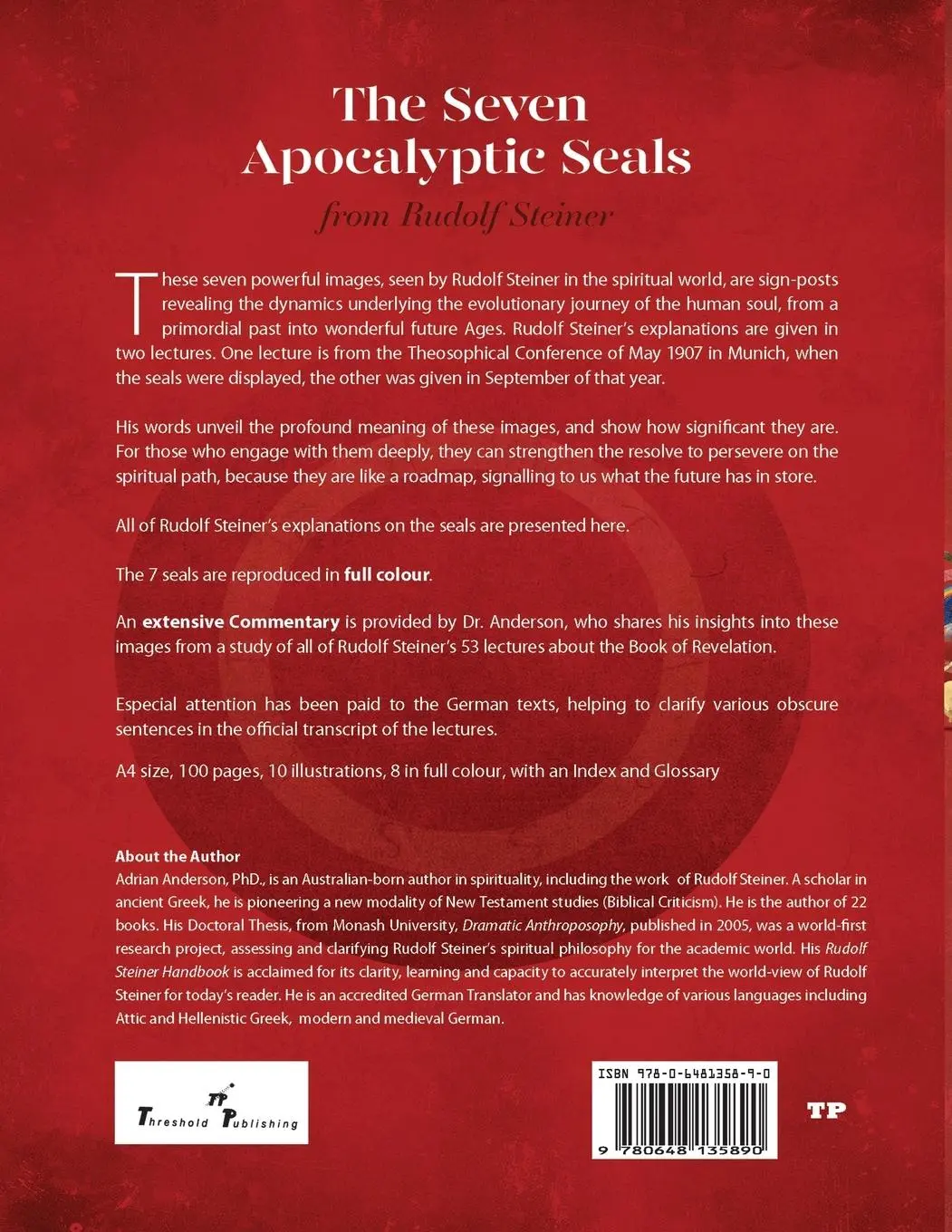 Rückseite: 9780648135890 | The Seven Apocalyptic Seals | From Rudolf Steiner | Adrian Anderson