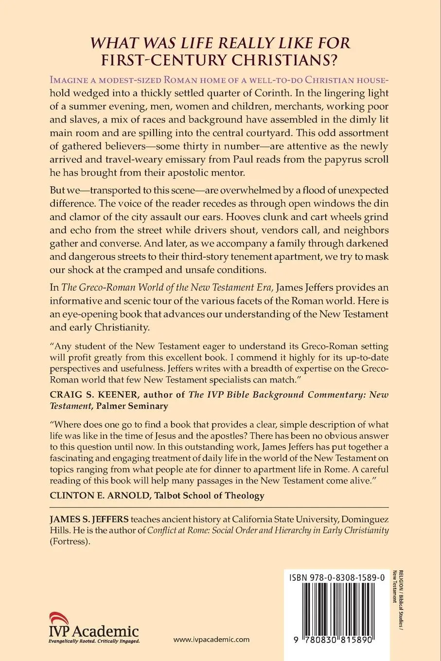 Rückseite: 9780830815890 | The Greco-Roman World of the New Testament Era | James S. Jeffers