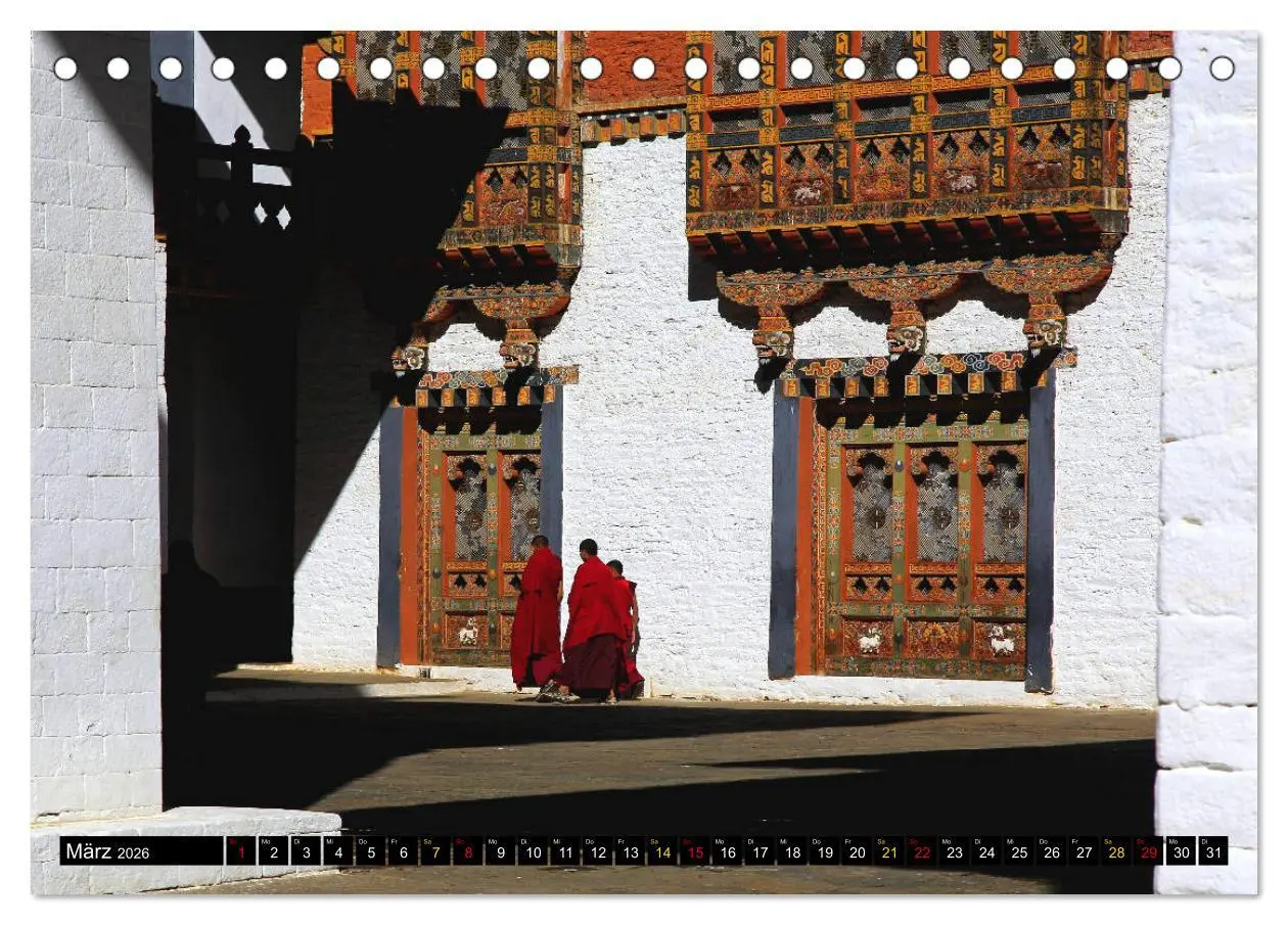 Bild: 9783457835890 | Königreich Bhutan - Juwel am Himalaya (Tischkalender 2026 DIN A5...