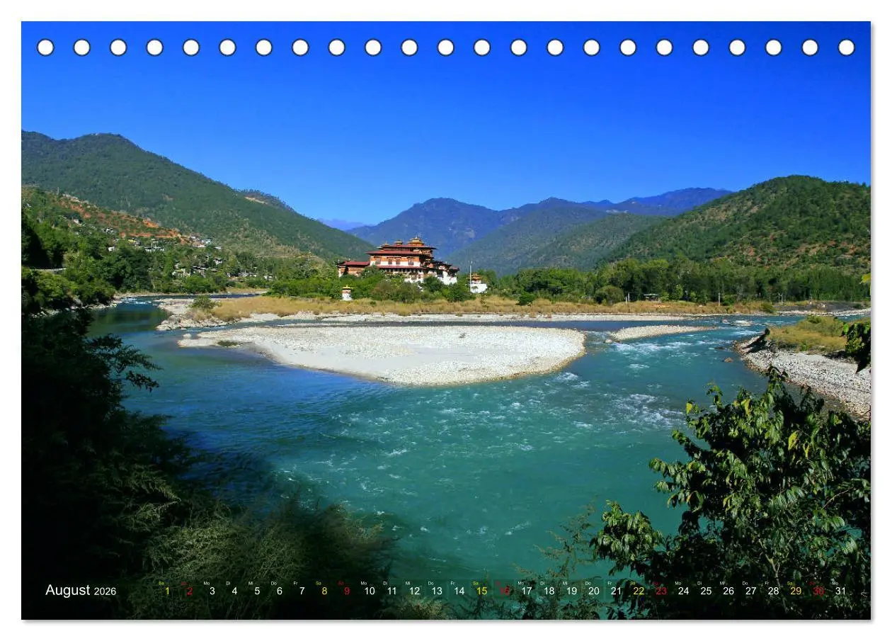 Bild: 9783457835890 | Königreich Bhutan - Juwel am Himalaya (Tischkalender 2026 DIN A5...