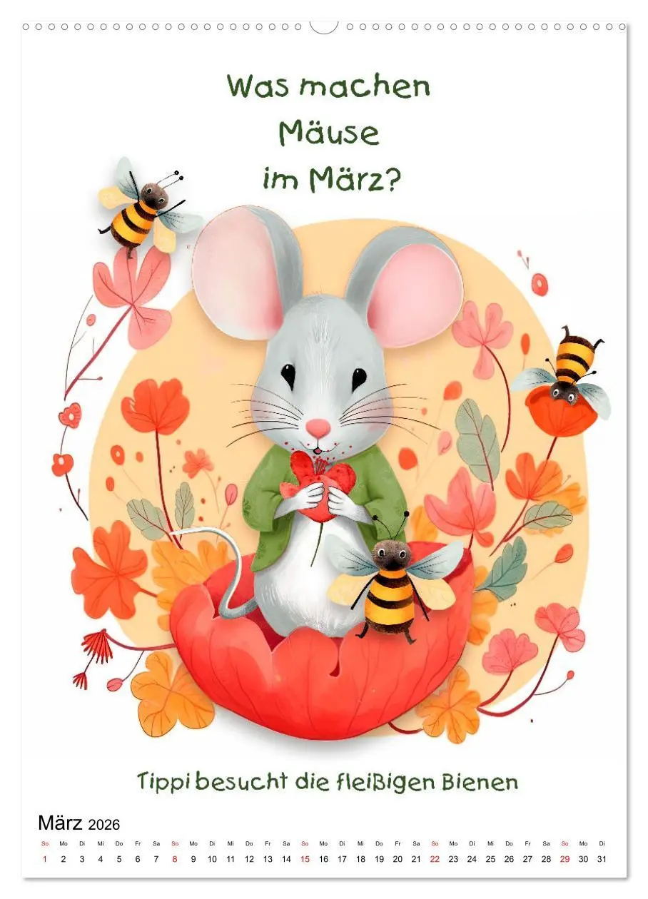 Bild: 9783516305890 | Die Mäusebande (Wandkalender 2026 DIN A2 hoch), CALVENDO...