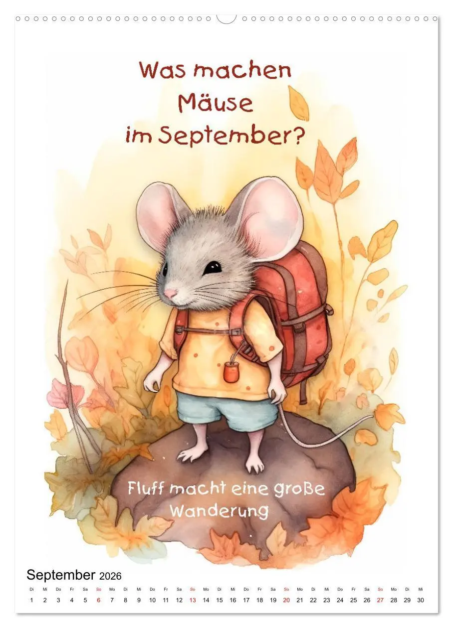 Bild: 9783516305890 | Die Mäusebande (Wandkalender 2026 DIN A2 hoch), CALVENDO...