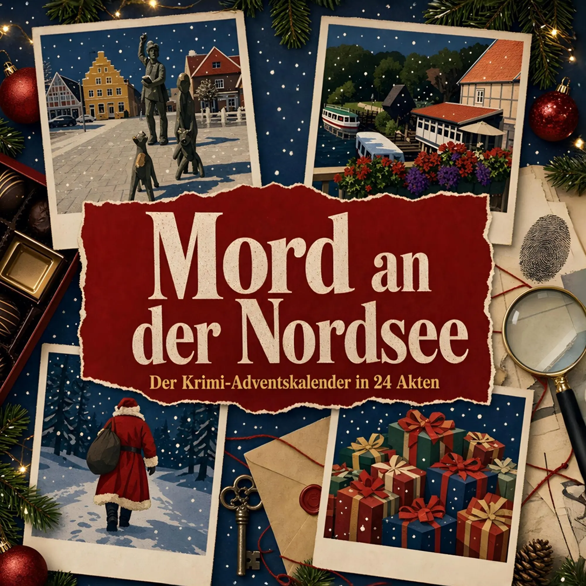 Cover: 9783696115890 | Mord an der Nordsee | Der Krimi-Adventskalender in 24 Akten | Wagner