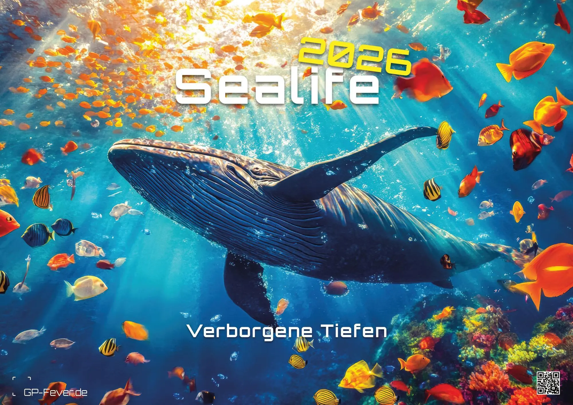 Cover: 9783986735890 | Sealife - verborgene Tiefen - 2026 - Kalender DIN A2 | GP-Fever. de