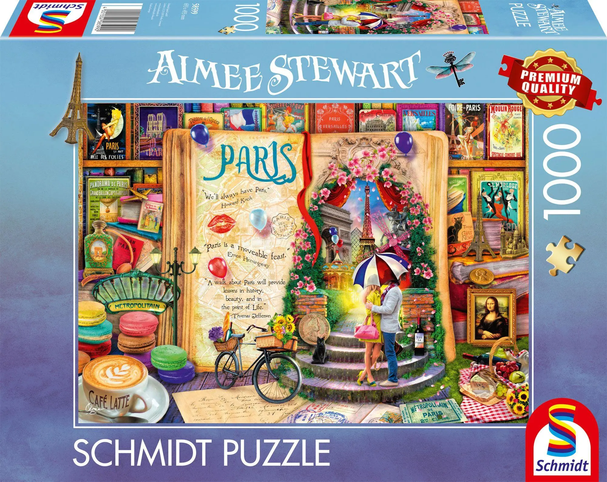 Cover: 4001504585990 | SOUVENIR, Erinnerungen an Paris | Puzzle Aimee Steward 1000 Teile