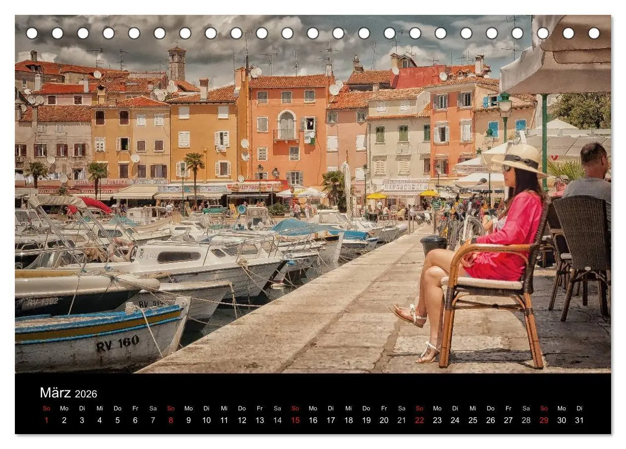Bild: 9783516155990 | Rovinj Impressionen (Tischkalender 2026 DIN A5 quer), CALVENDO...