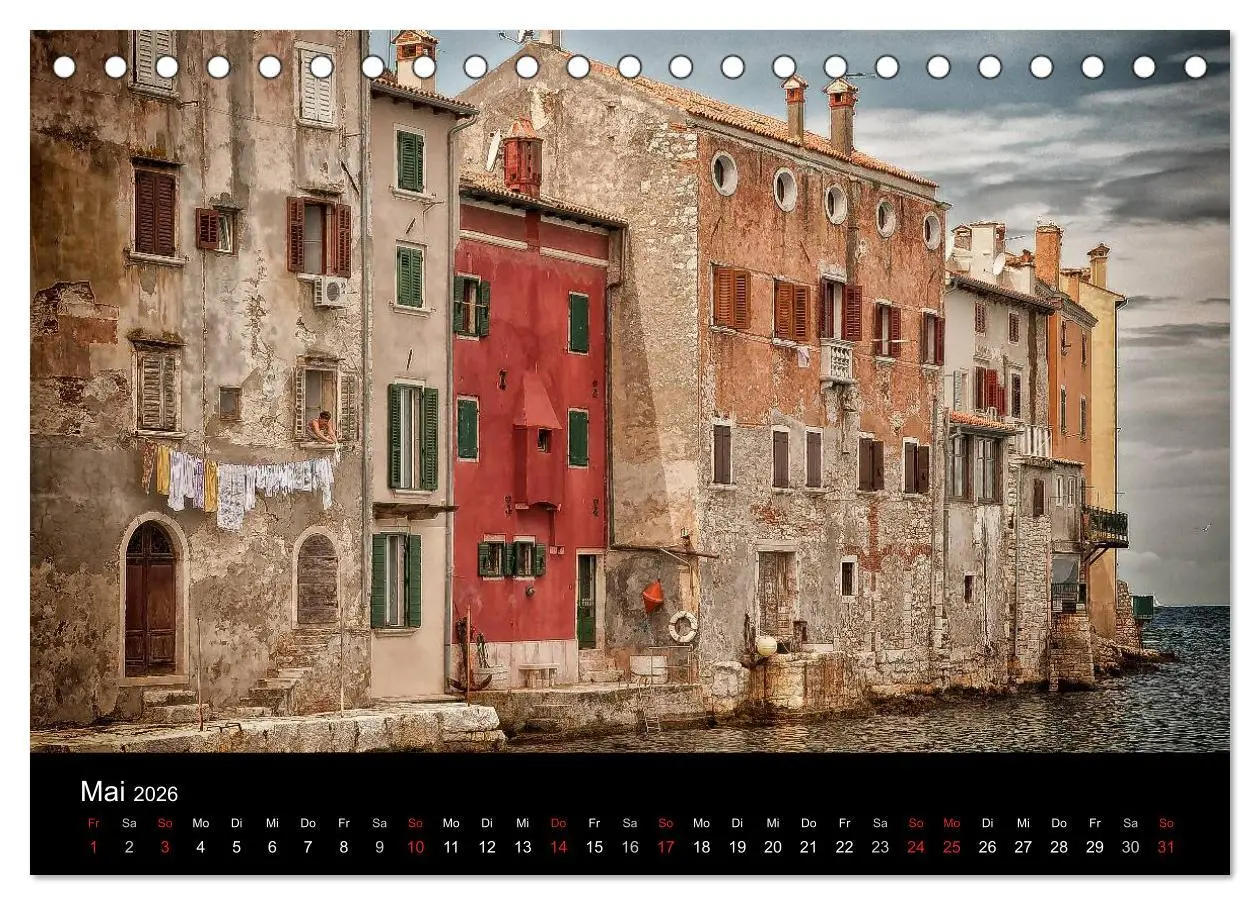 Bild: 9783516155990 | Rovinj Impressionen (Tischkalender 2026 DIN A5 quer), CALVENDO...