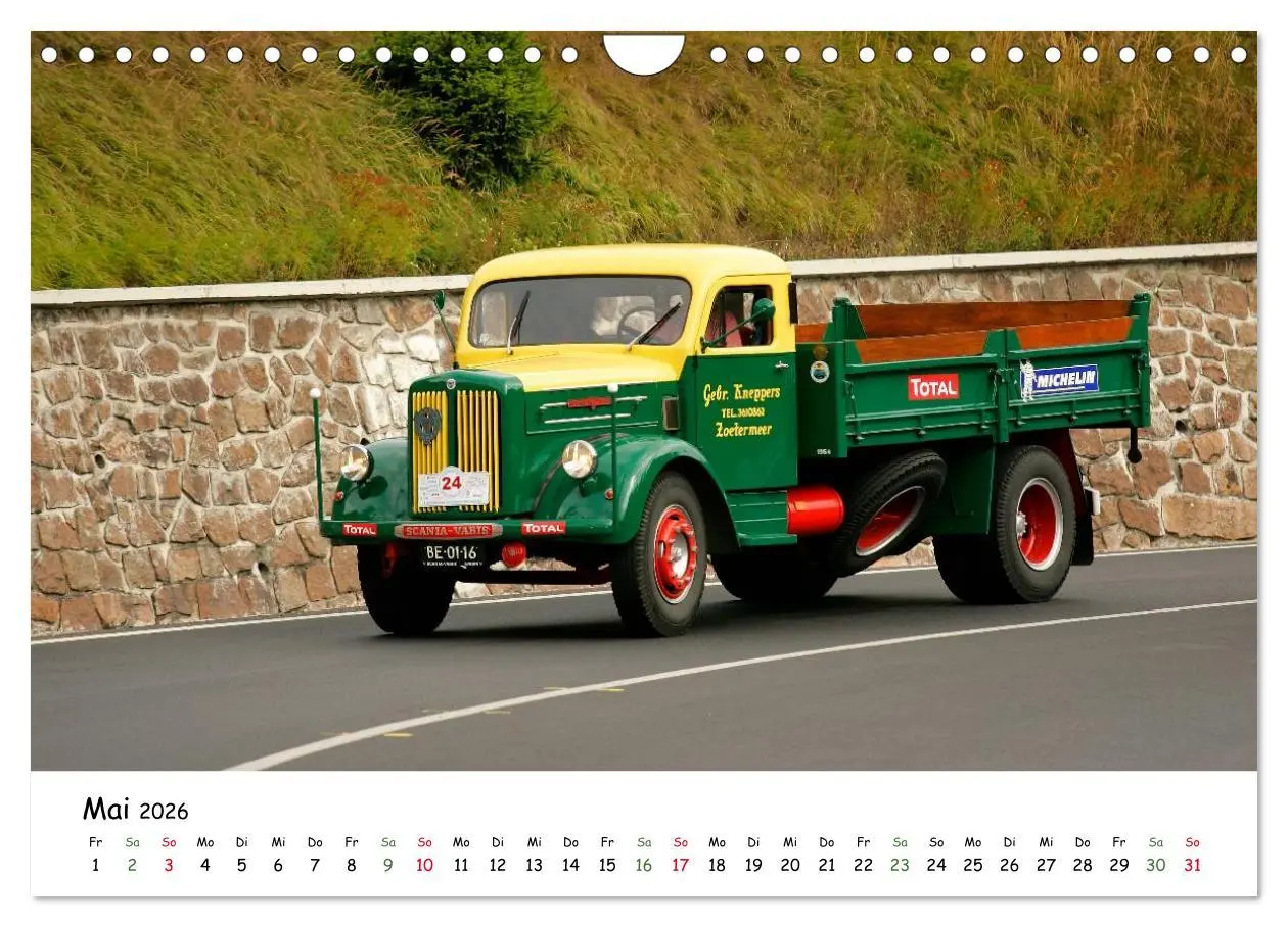 Bild: 9783516225990 | Klassische Lastkraftwagen (Wandkalender 2026 DIN A4 quer), CALVENDO...