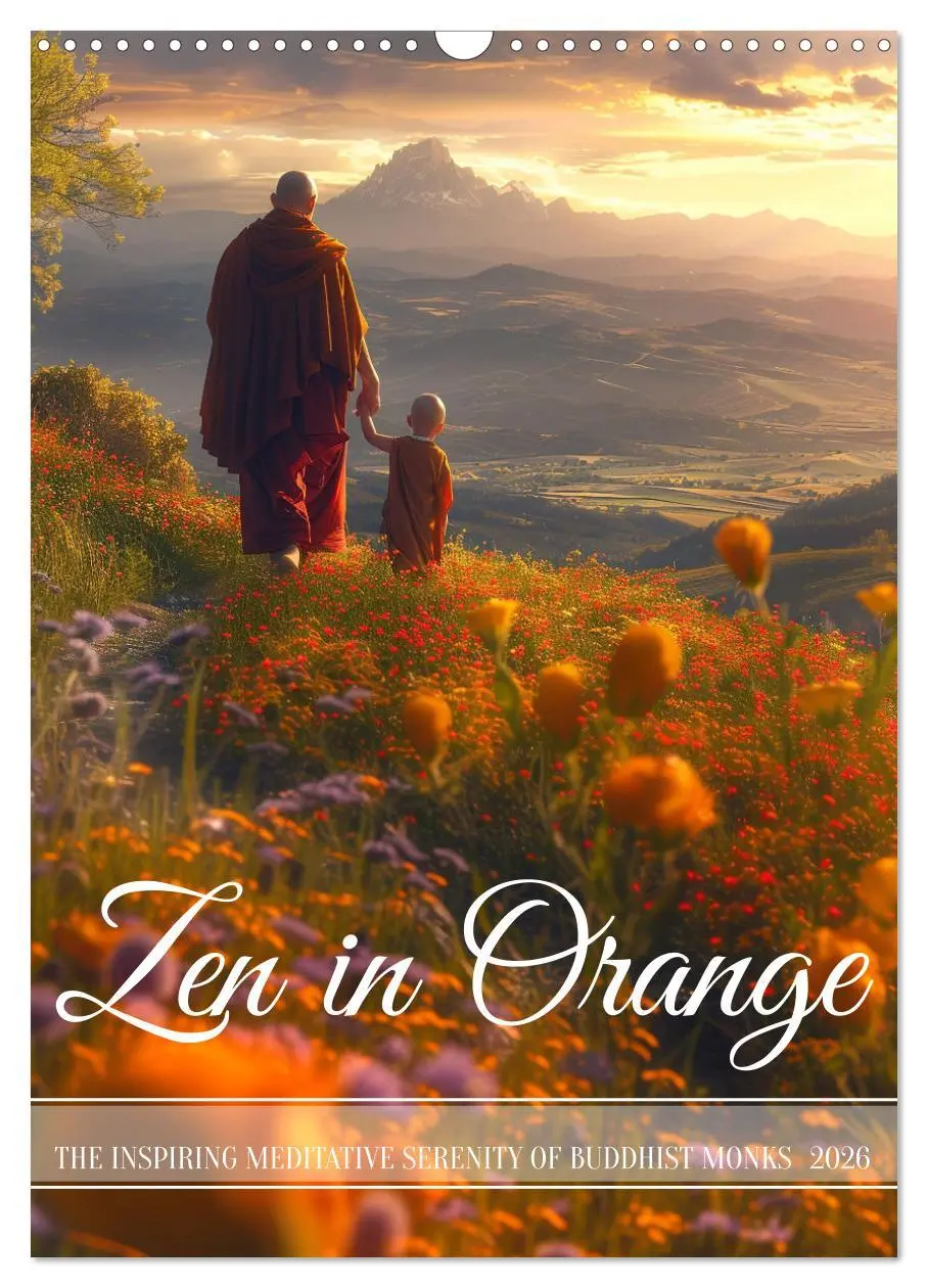 Cover: 9783516535990 | Zen in Orange (Wall Calendar 2026 DIN A3 portrait), CALVENDO 12...
