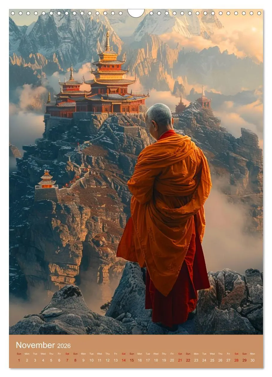 Bild: 9783516535990 | Zen in Orange (Wall Calendar 2026 DIN A3 portrait), CALVENDO 12...