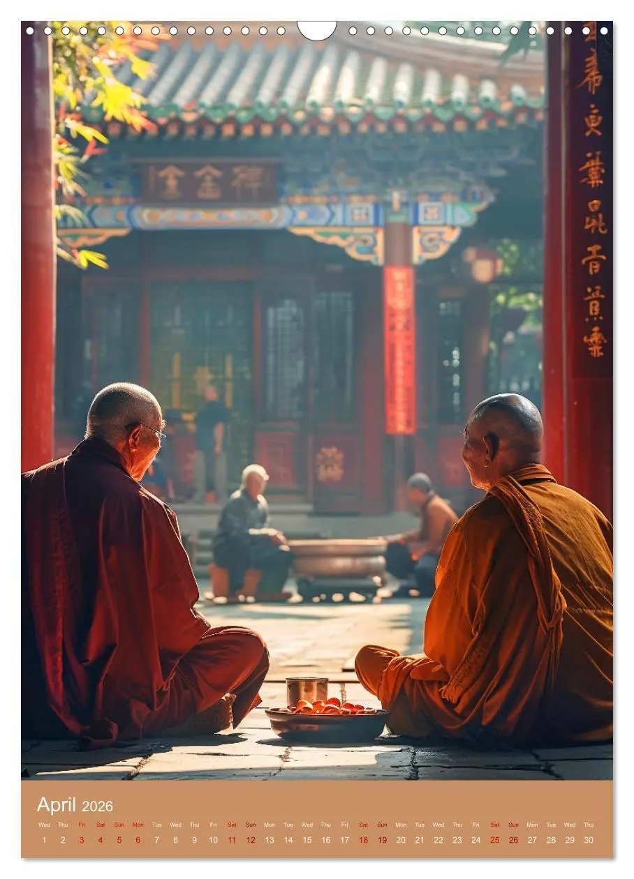 Bild: 9783516535990 | Zen in Orange (Wall Calendar 2026 DIN A3 portrait), CALVENDO 12...