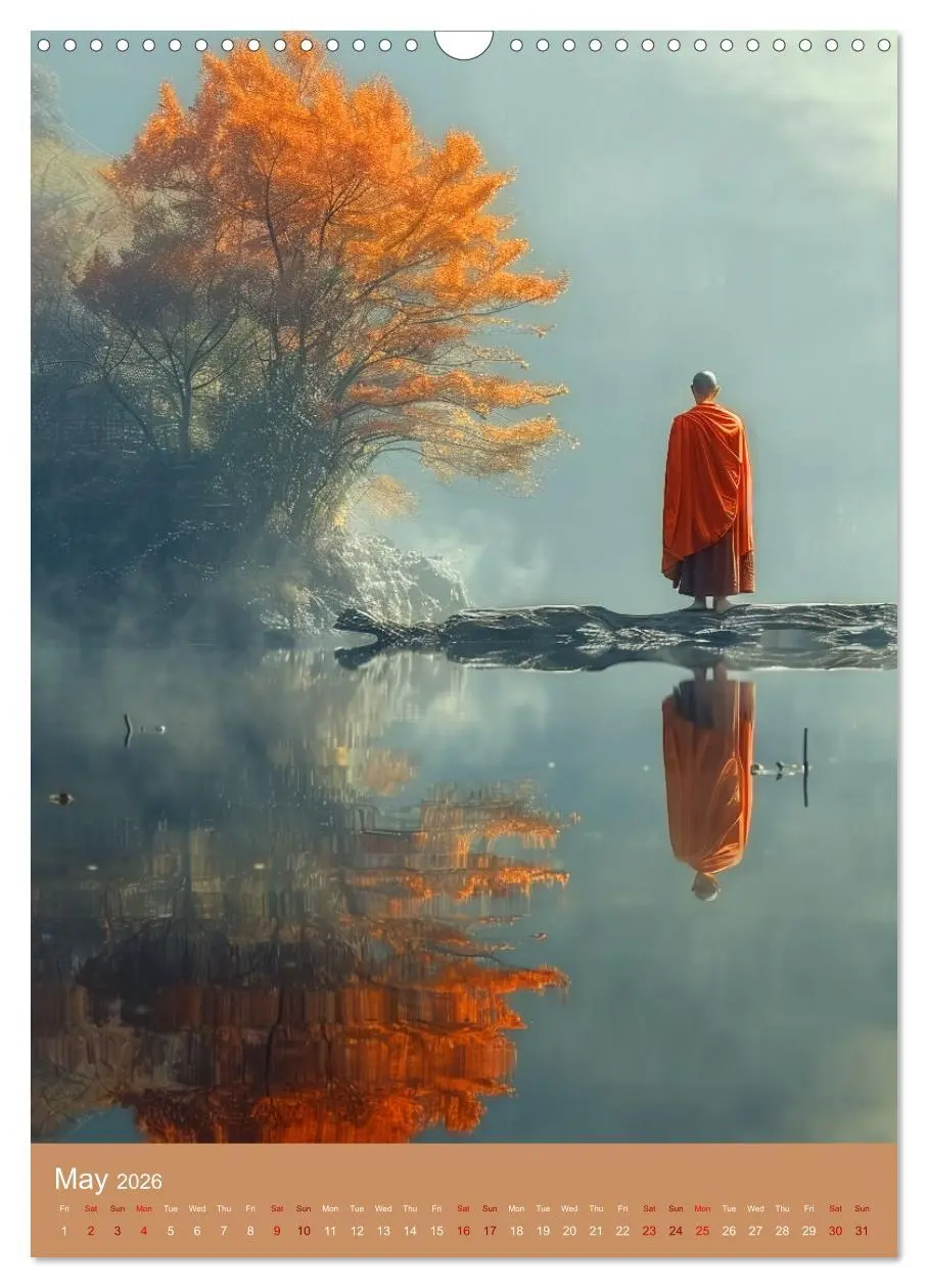 Bild: 9783516535990 | Zen in Orange (Wall Calendar 2026 DIN A3 portrait), CALVENDO 12...