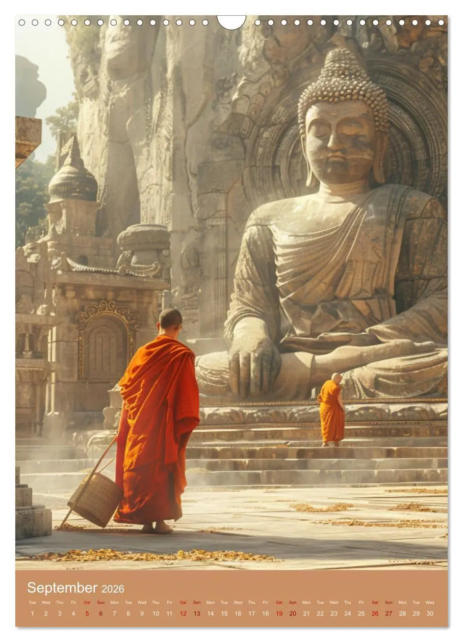 Bild: 9783516535990 | Zen in Orange (Wall Calendar 2026 DIN A3 portrait), CALVENDO 12...