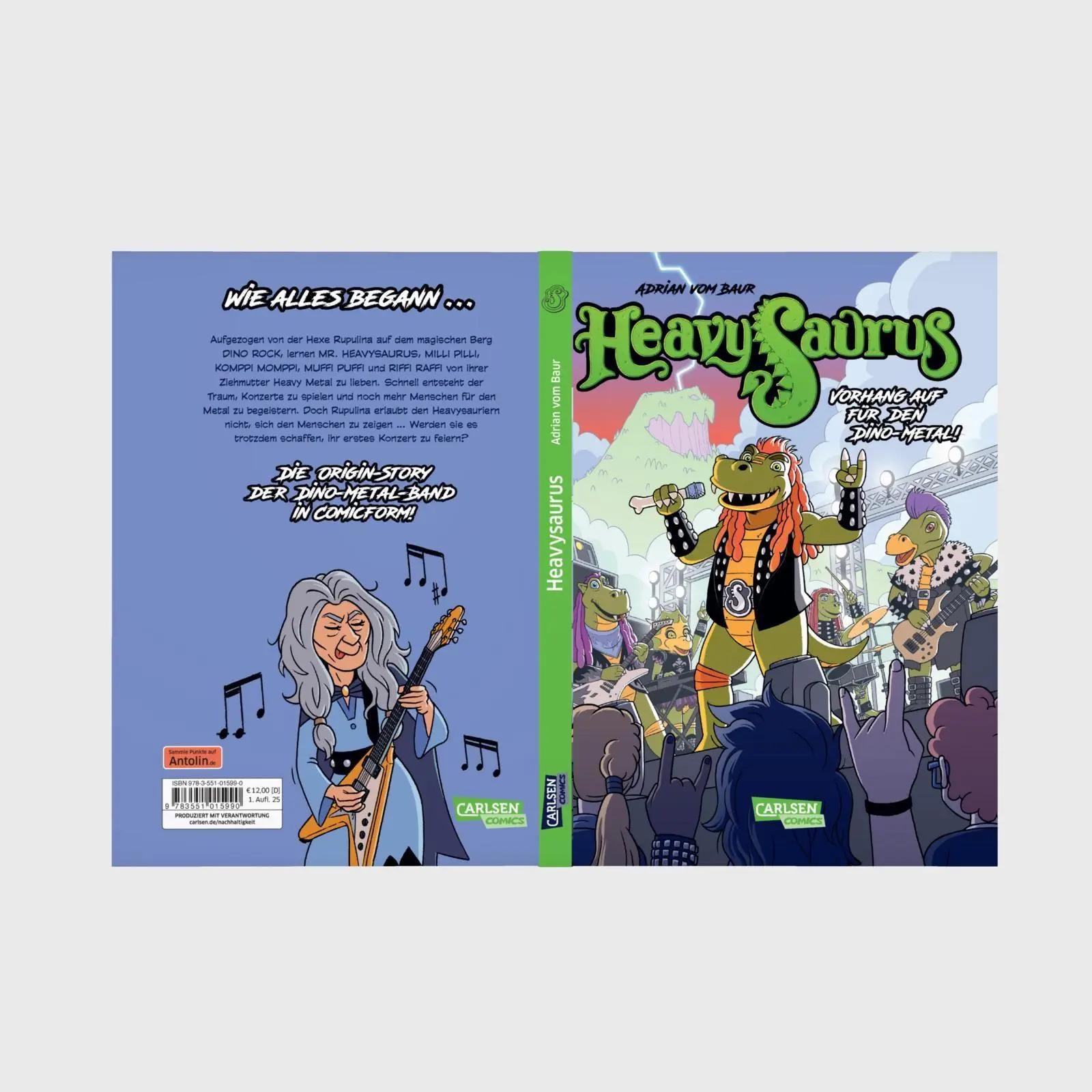 Bild: 9783551015990 | Heavysaurus - Der Comic | Adrian Vom Baur | Buch | HeavySaurus | 64 S.
