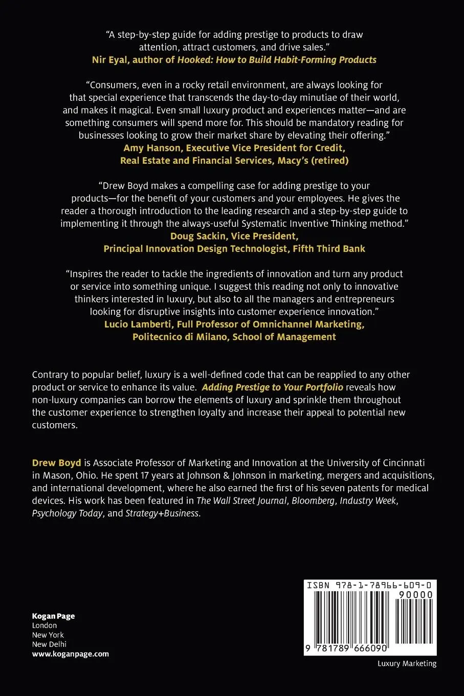 Rückseite: 9781789666090 | Adding Prestige to Your Portfolio | Drew Boyd | Taschenbuch | Englisch