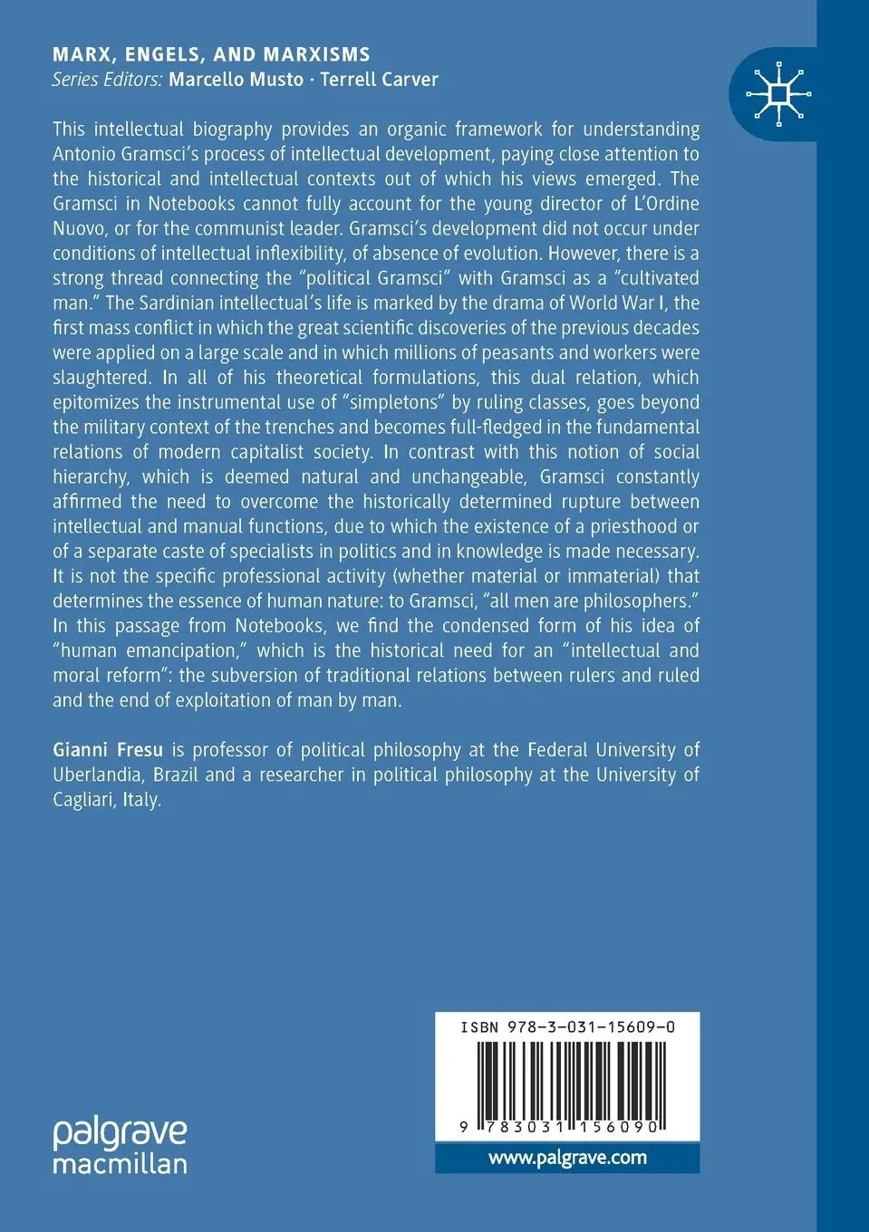 Rückseite: 9783031156090 | Antonio Gramsci | An Intellectual Biography | Gianni Fresu | Buch