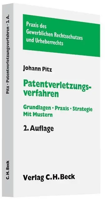 Cover: 9783406606090 | Patentverletzungsverfahren | Johann Pitz | Taschenbuch | XIX | Deutsch
