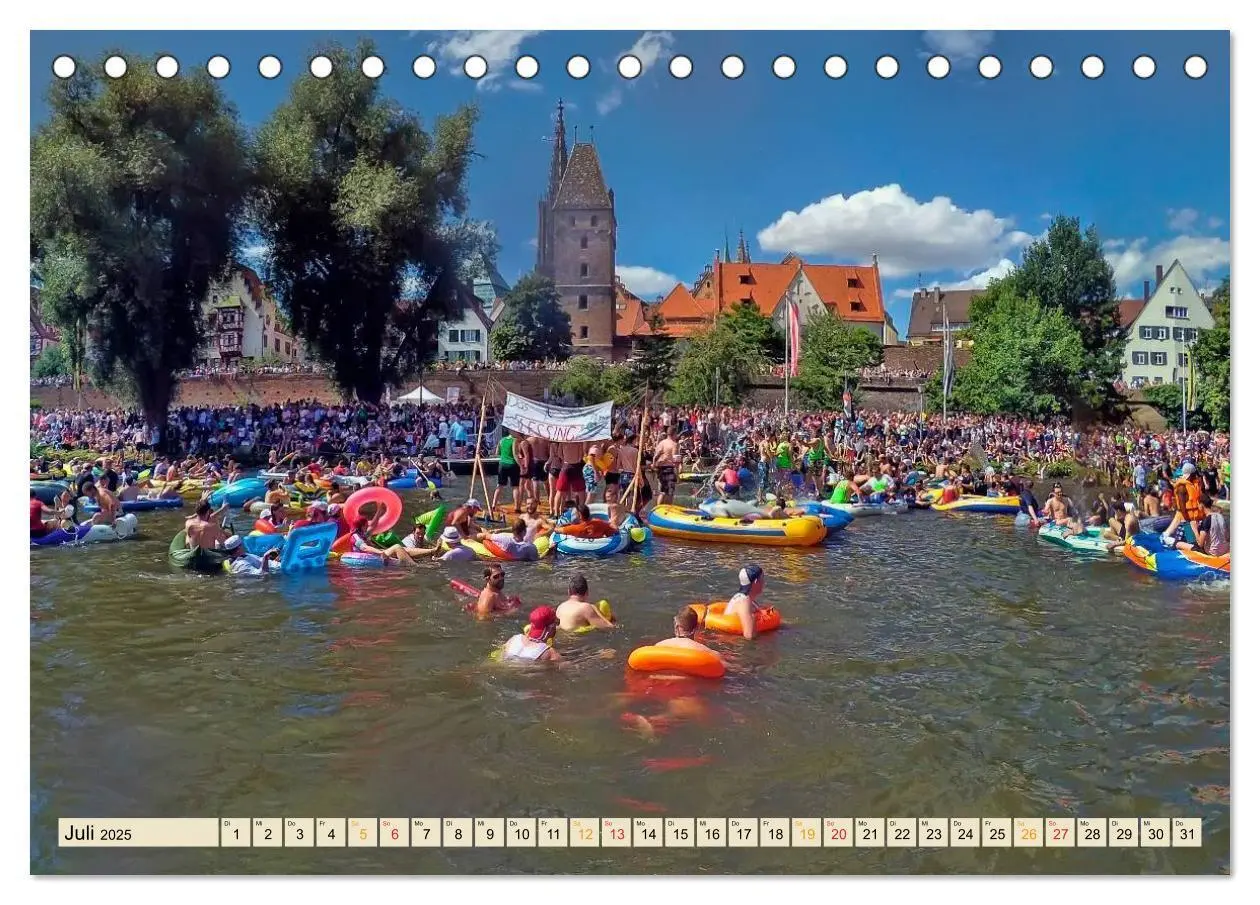 Bild: 9783435486090 | Bühne frei für Ulm an der Donau (Tischkalender 2025 DIN A5 quer),...