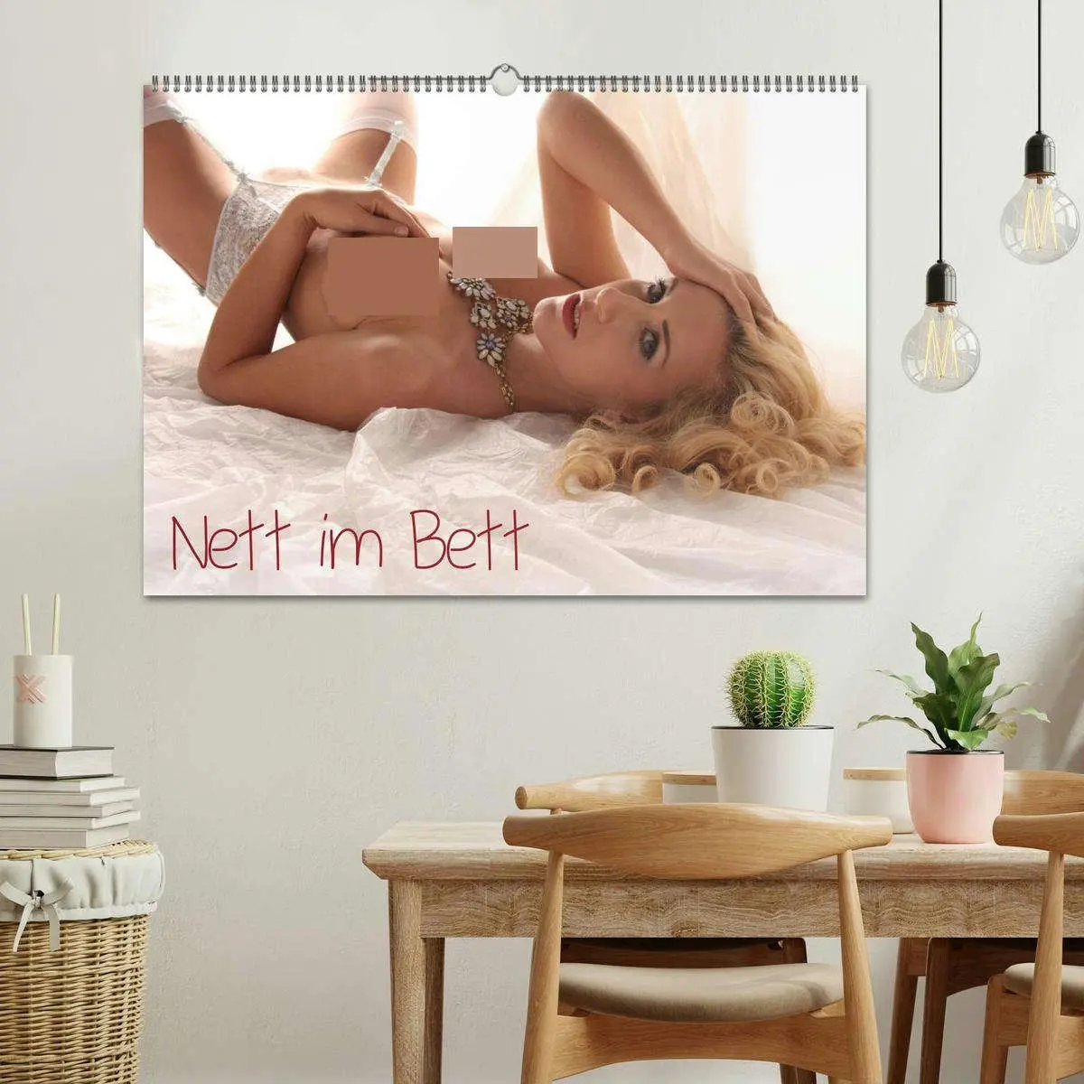 Bild: 9783457266090 | Nett im Bett (Wandkalender 2026 DIN A2 quer), CALVENDO Monatskalender