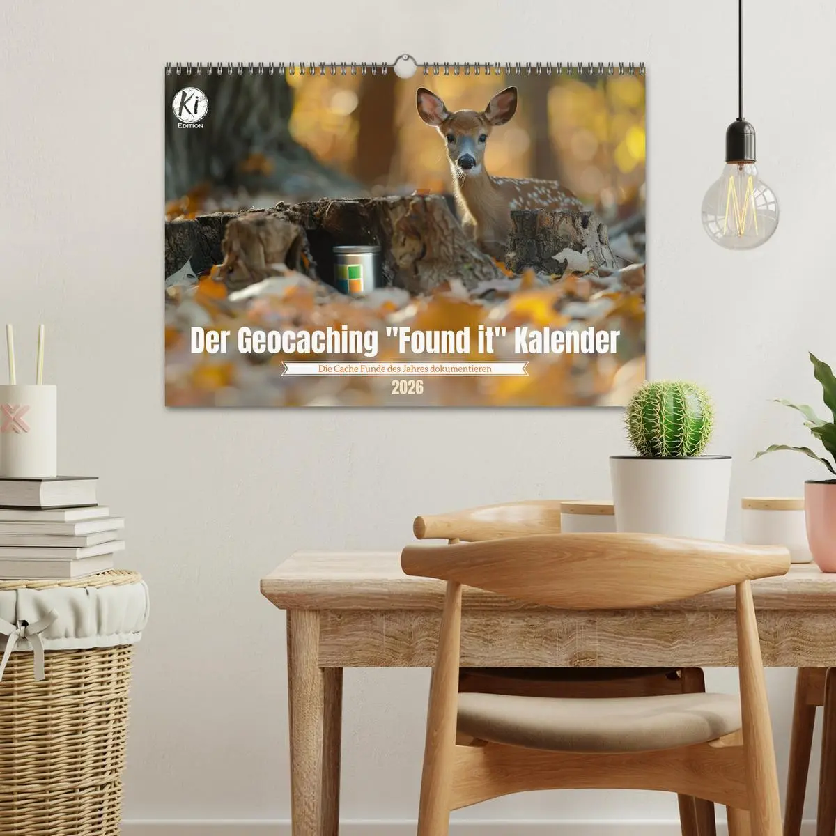 Bild: 9783457406090 | Der Geocaching Found it Kalender (Wandkalender 2026 DIN A3 quer),...