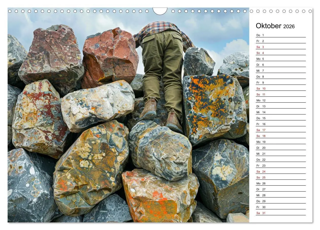 Bild: 9783457406090 | Der Geocaching Found it Kalender (Wandkalender 2026 DIN A3 quer),...