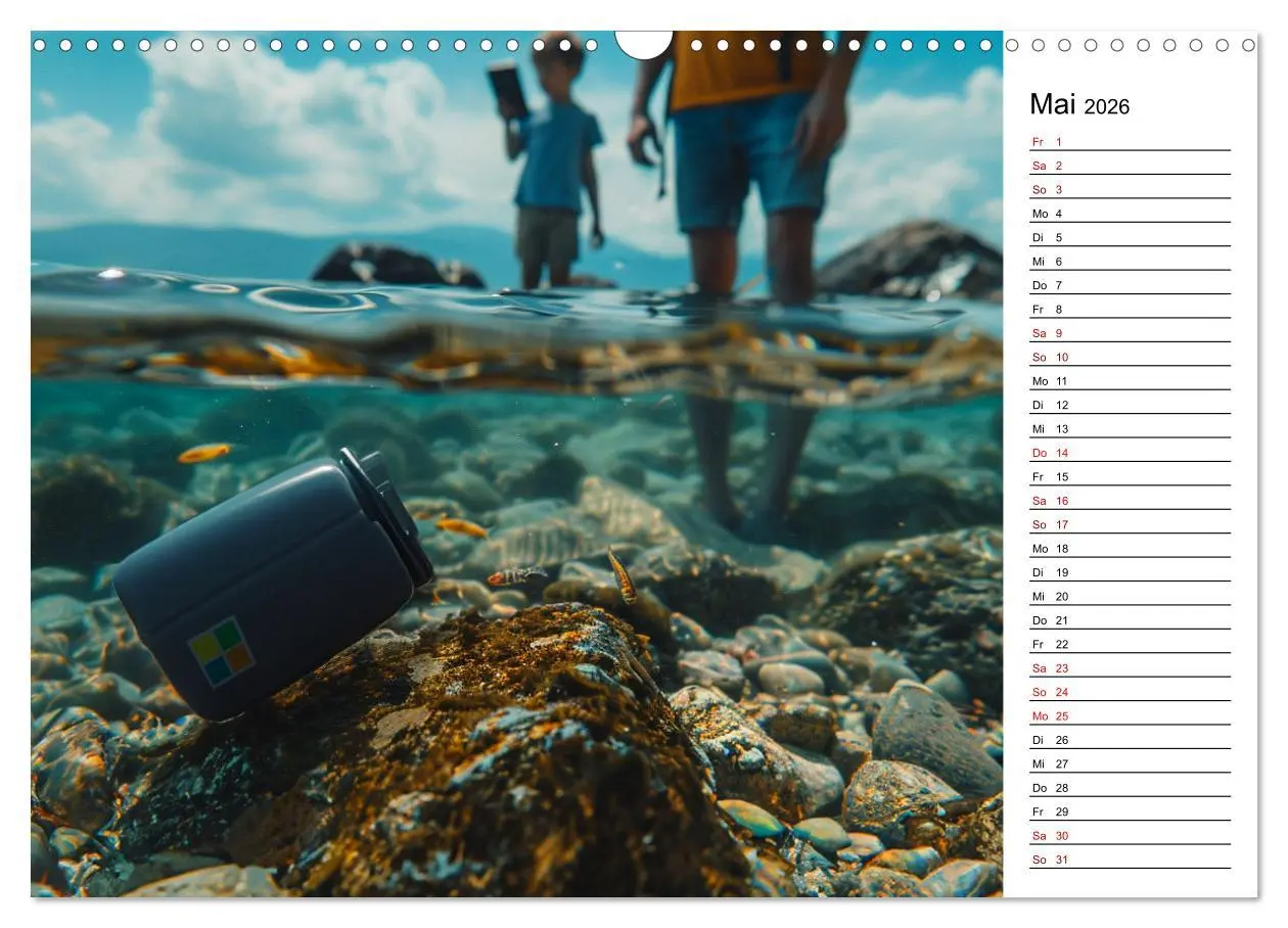 Bild: 9783457406090 | Der Geocaching Found it Kalender (Wandkalender 2026 DIN A3 quer),...