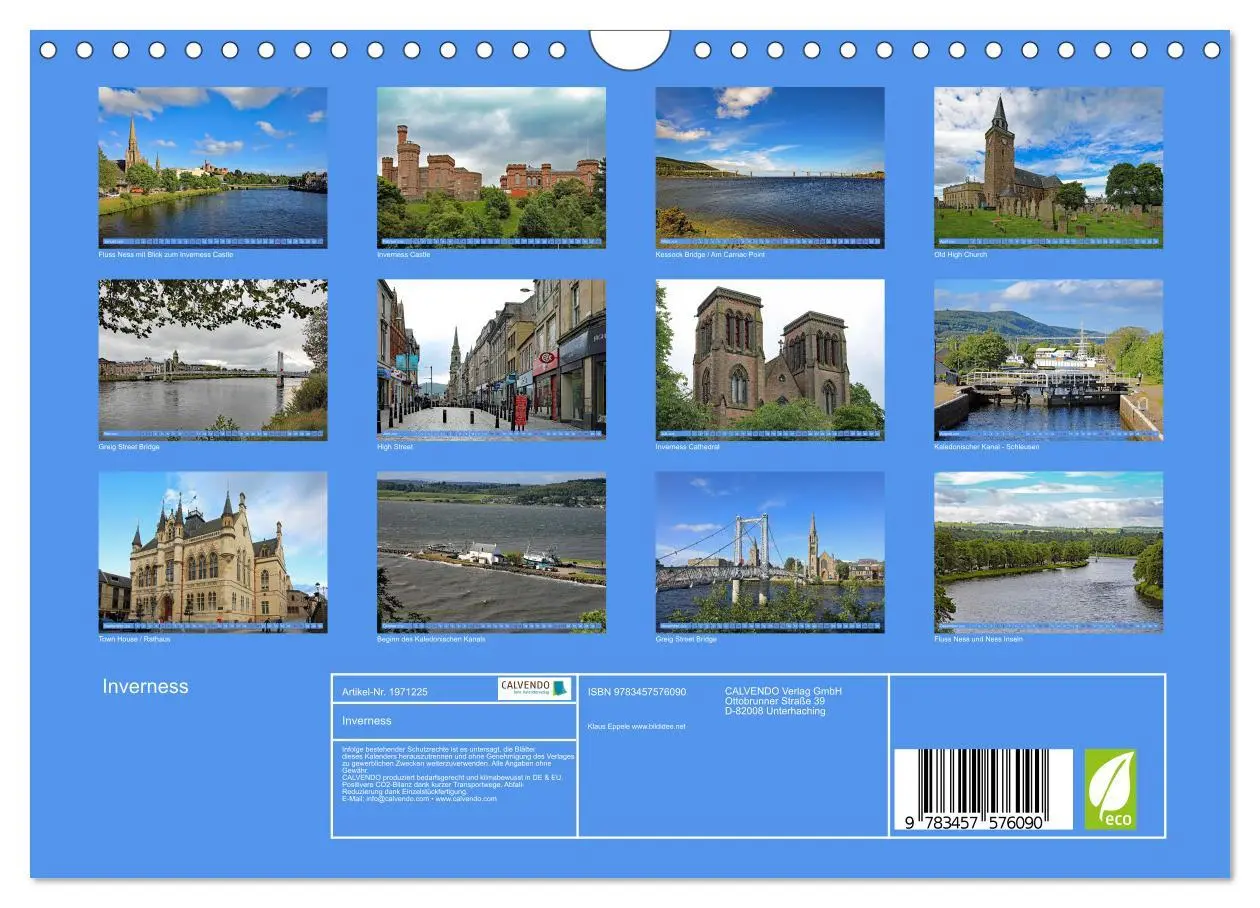 Bild: 9783457576090 | Inverness (Wandkalender 2026 DIN A4 quer), CALVENDO Monatskalender