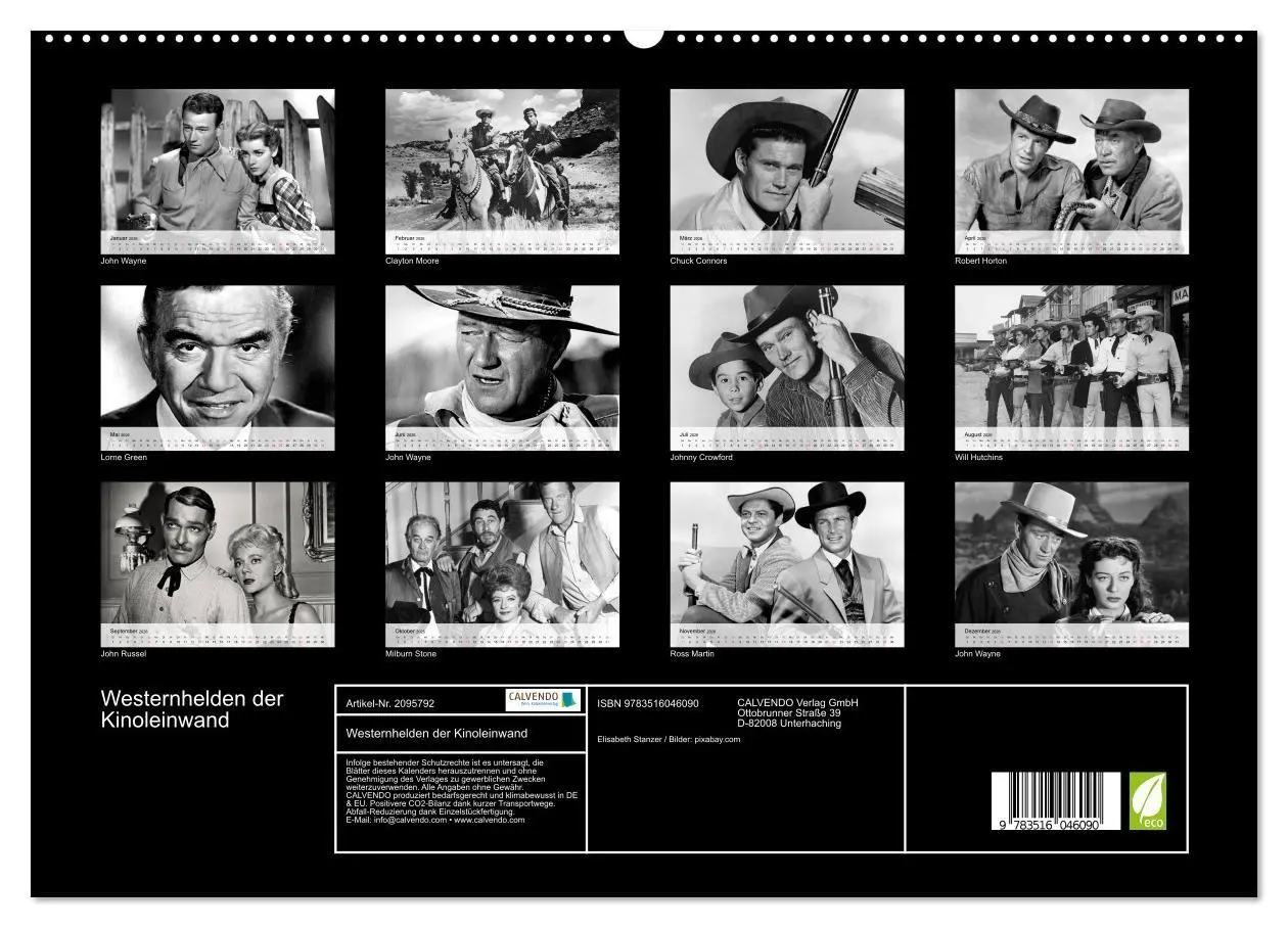 Bild: 9783516046090 | Westernhelden der Kinoleinwand (hochwertiger Premium Wandkalender...