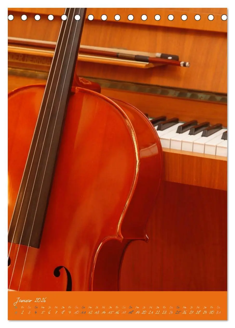 Bild: 9783516426090 | Geliebtes Cello (Tischkalender 2026 DIN A5 hoch), CALVENDO...